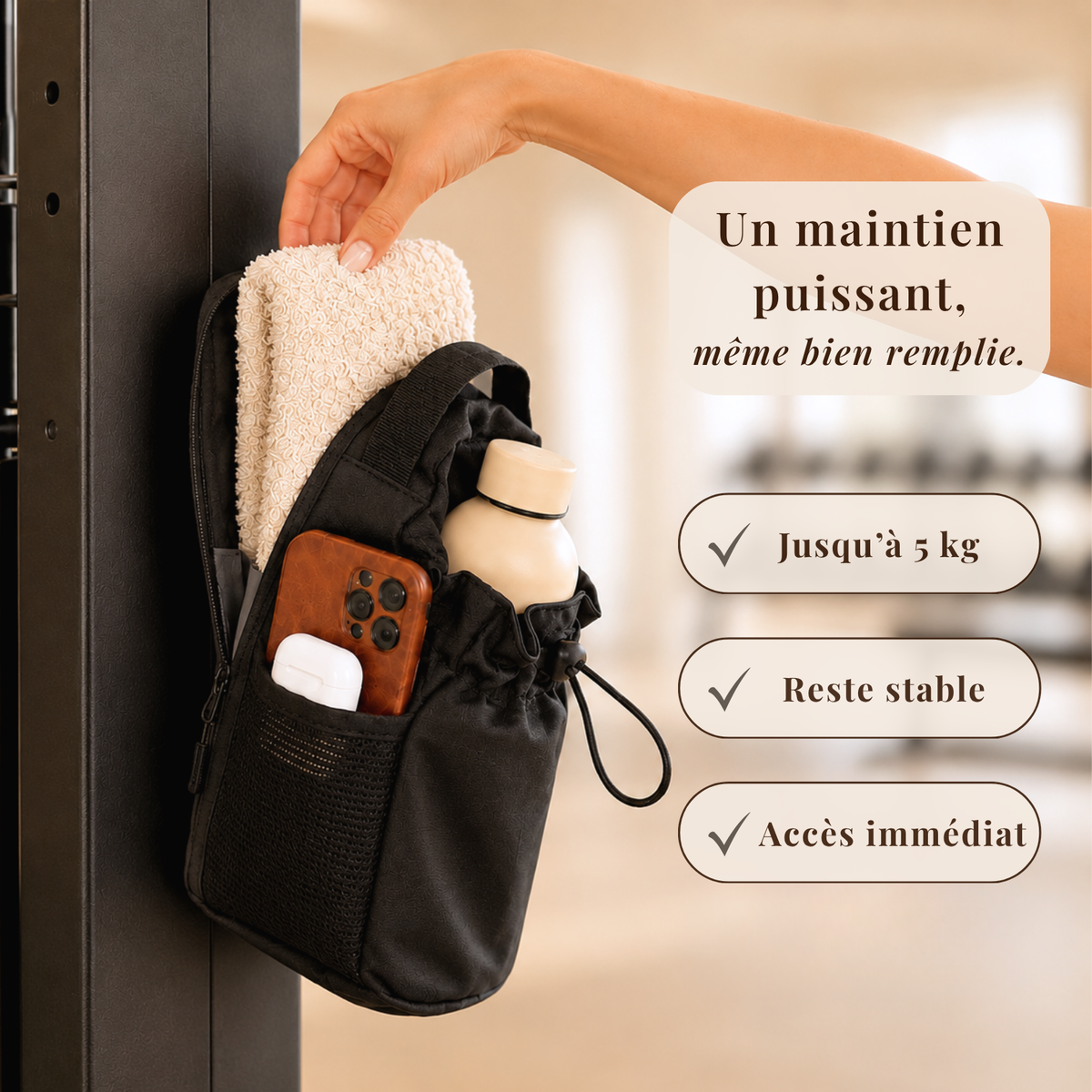 Sacoche de sport aimantée — Entraînez-vous l’esprit léger